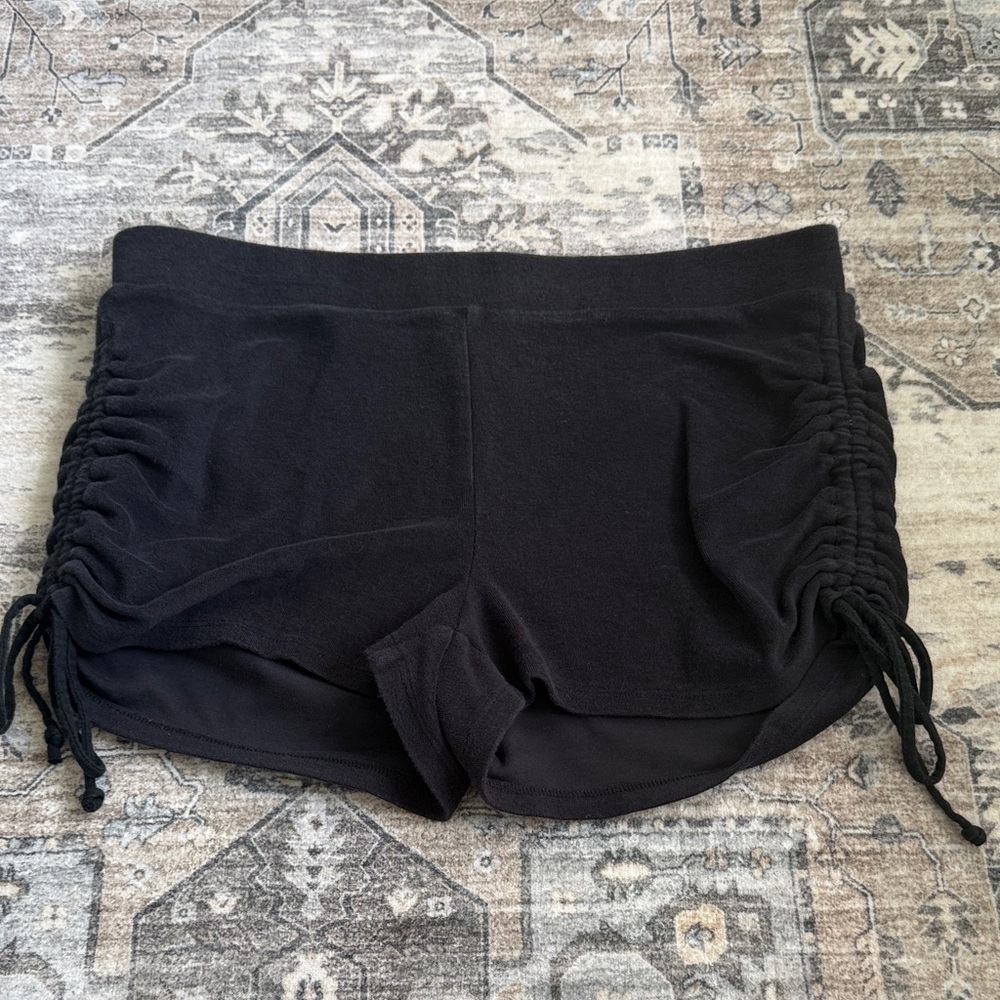 FP Movement by Free People Black Ruched Athletic Shorts